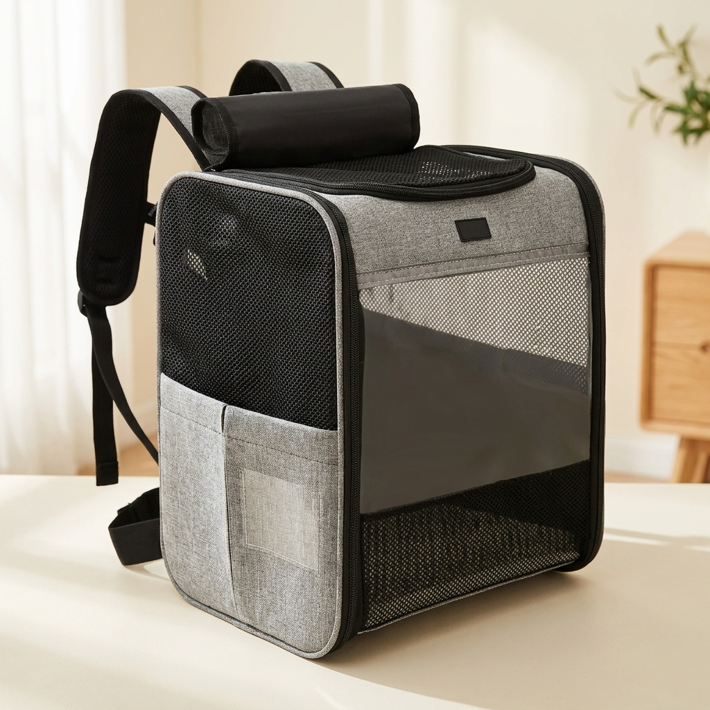 Sac de transport pour chat — Respirant & Structuré jusqu'à 10 kg