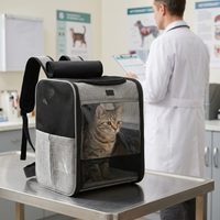 Sac de transport pour chat — Respirant & Structuré jusqu'à 10 kg