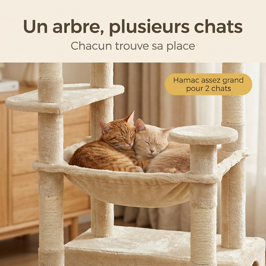 Hamac assez grand pour 2 chats