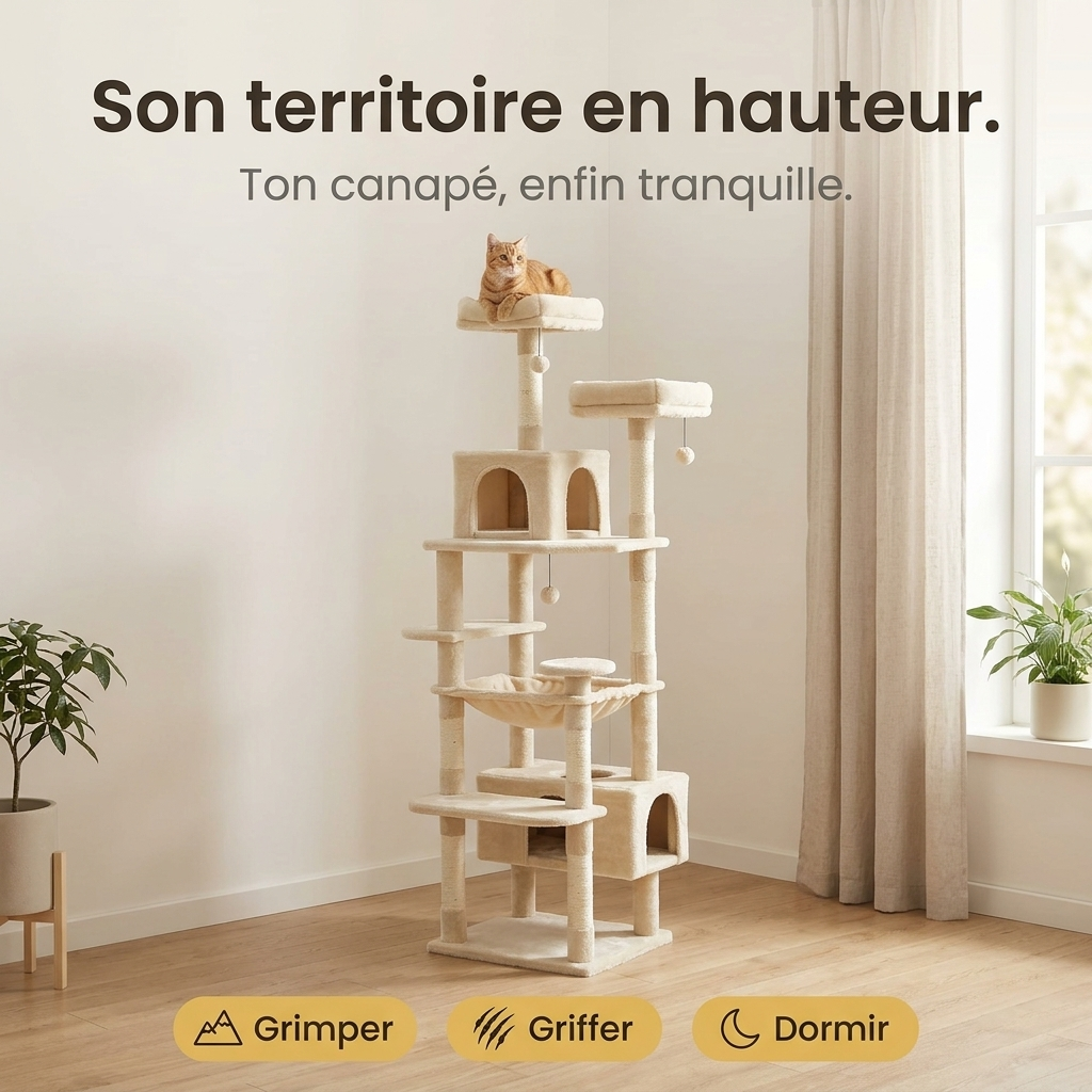Son territoire en hauteur, ton canapé enfin tranquille